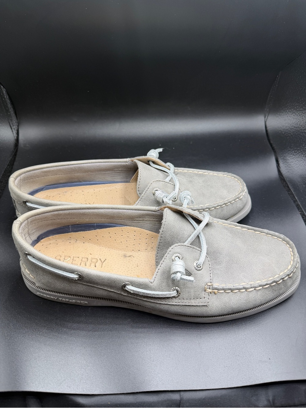 Sperry gray top slider size 8.5